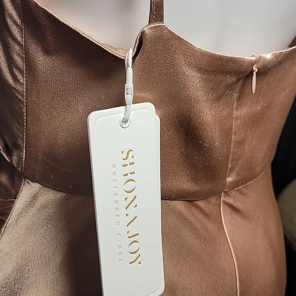 NWT $360 SHONA JOY La Lune Cross Draped Maxi Dress in Desert Rose US 6